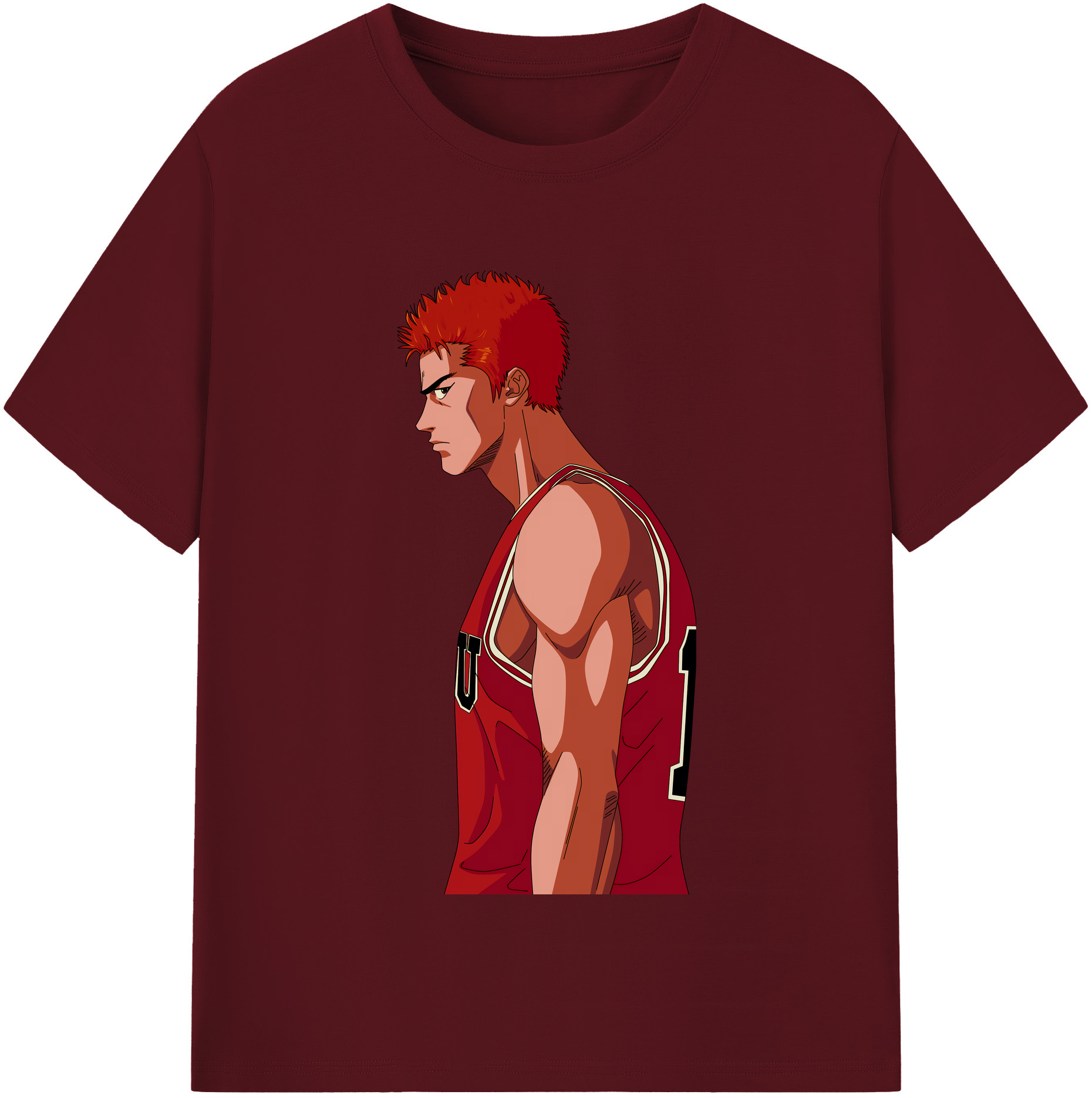 SLAM DUNK／スラムダンク 綿100％半袖Tシャツ（フロントプリント）